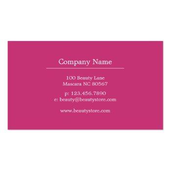 Small Pink & Orange Watercolor Customer Loyalty Card Back View