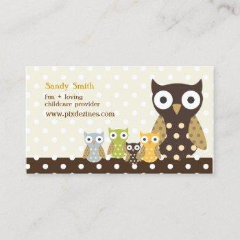 pixdezines whoot's daycare business card