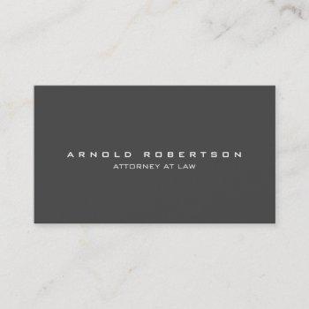 Small Plain Creative Grey Professional Business Card Front View