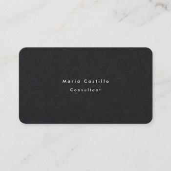 plain elegant premium black minimalist modern business card