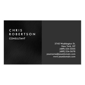 Small Plain Gray Modern Creative Business Card Front View