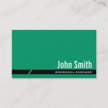 plain green black stripe biomedical business card