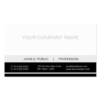 Small Plain Modern Professional Black White Grey Matte Business Card Front View