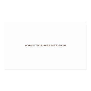 Small Plain Professional Elegant Attorney Law Office Business Card Back View