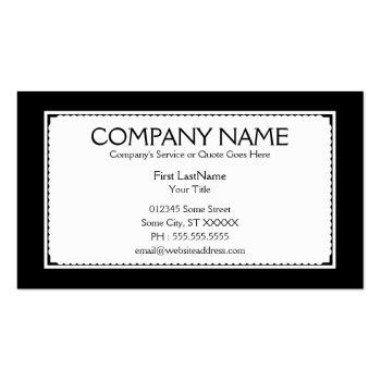 Small Plane Sophistications Business Card Back View