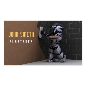 Small Plasterers Business Card Front View