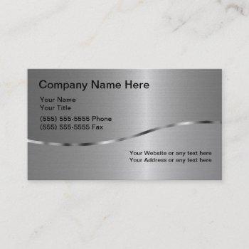 platinum sheen finish welding business cards