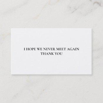 please stop talking introvert to extrovert funny business card