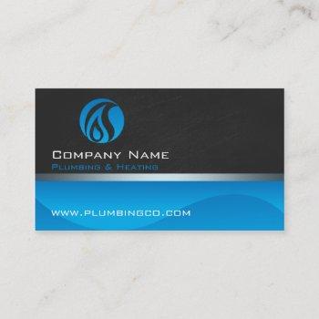 plumbing and heating business cards