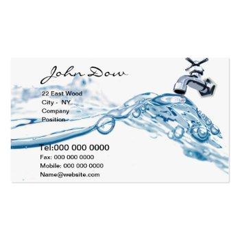 Small Plumbing Company Business Card V1 Front View