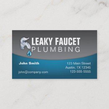 plumbing professional business card