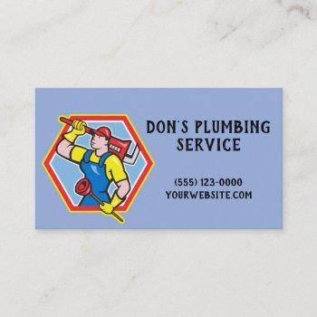 plumbing repair service business card