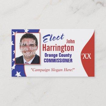 political campaign business card (elect)