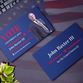 political office business card