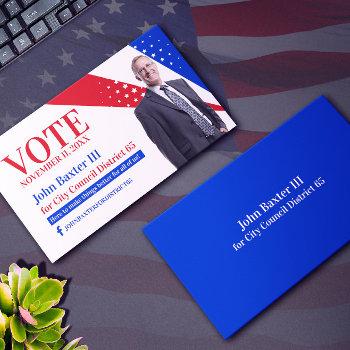 political office business card