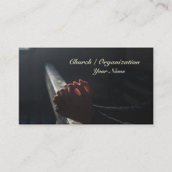 prayer christian business card
