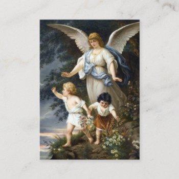 prayer to your guardian angel business card