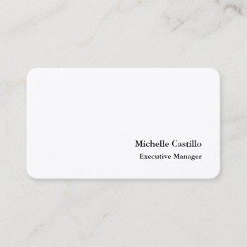 premium silk plain professional minimalist business card