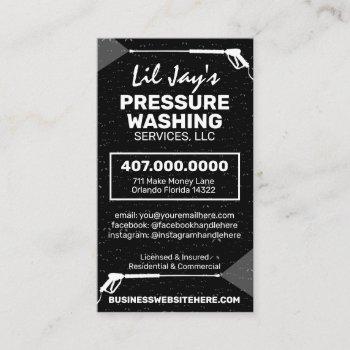 pressure washing & cleaning business card template