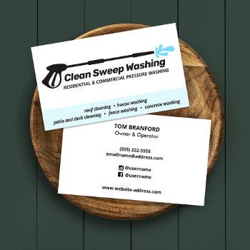 pressure washing power cleaning  business card