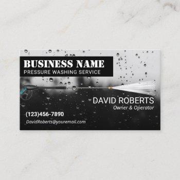 pressure washing power wash window cleaning business card