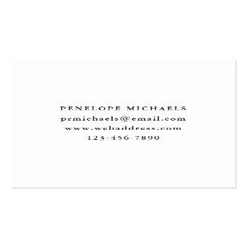 Small Pretty And Colorful Floral Square Business Card Back View