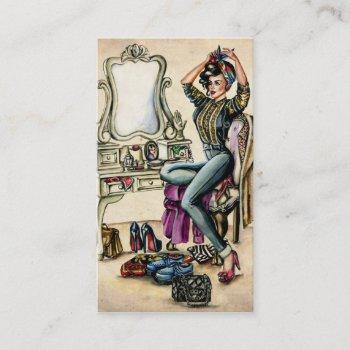pretty pinup beauty business card