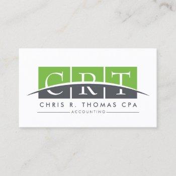 professional accountant and finance business card