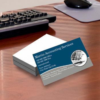 professional accounting service business cards new