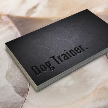 professional black out dog training business card