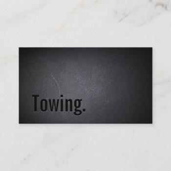 professional black out towing business card