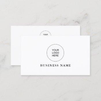 professional business cards add company logo here