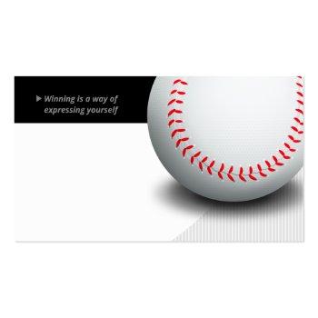 Small Professional Coach | Baseball Master Sport Business Card Back View