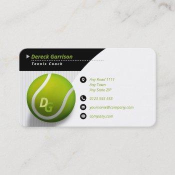 professional coach | tennis master sport business card