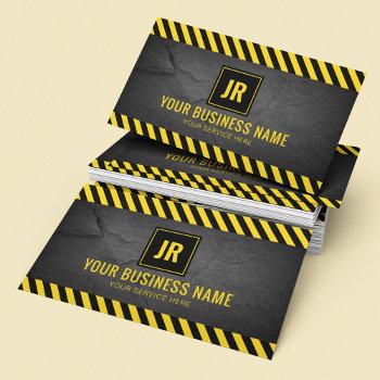 professional construction builder business card
