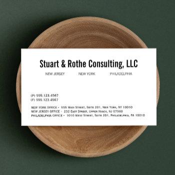  professional corporate consultant group business card