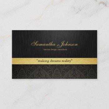 professional elegant damask business cards