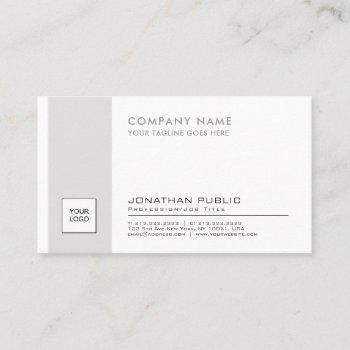 professional elegant logo plain corporate modern business card