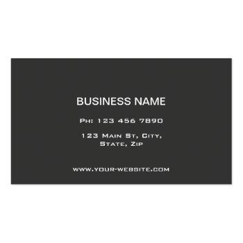 Small Professional Elegant Monogram Makeup Artist Black Business Card Back View