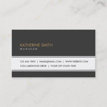 professional elegant plain simple black groupon business card