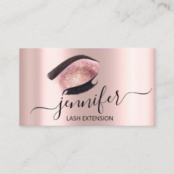 professional eyelash mua makeup artist brows pinky business card