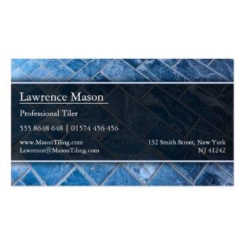 Small Professional Flooring And Tiler - Business Card Back View