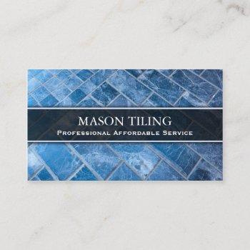 professional flooring and tiler - business card