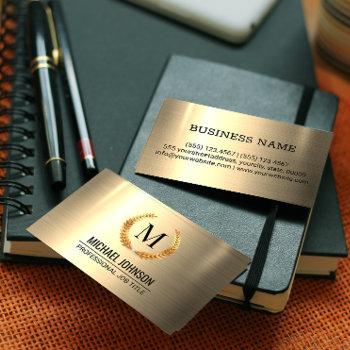 professional gold stainless steel metal business card
