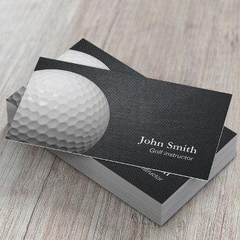 professional golf instructor business card