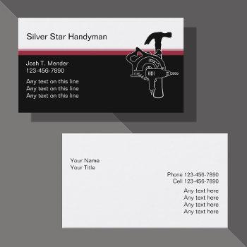 professional handyman business cards