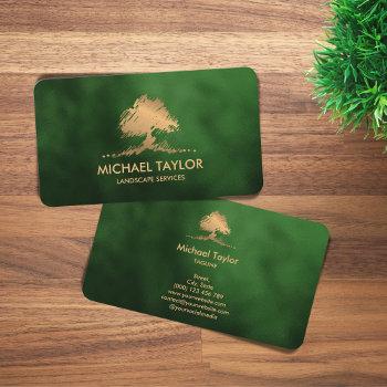 professional landscape tree service and lawn care  business card