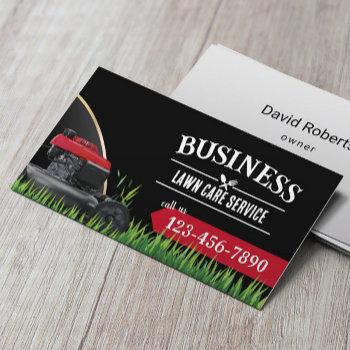 professional landscaping & lawn care service  business card