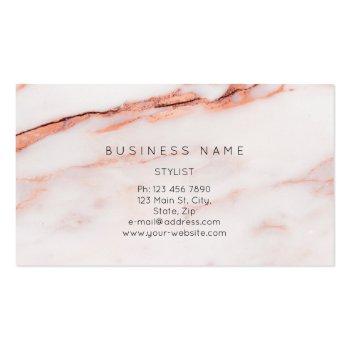Small Professional Lashes Brows Makeup Logo Gold Marble Business Card Back View