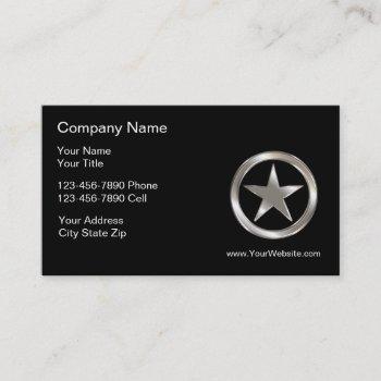 professional law enforcement business card